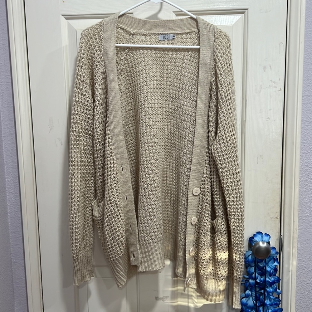 Comfy Knit Beige Cardigan